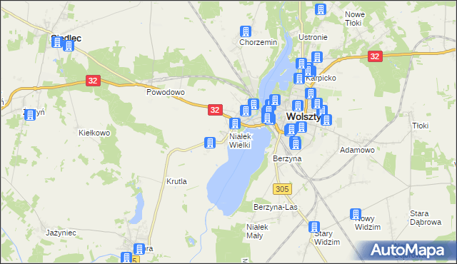 mapa Niałek Wielki, Niałek Wielki na mapie Targeo