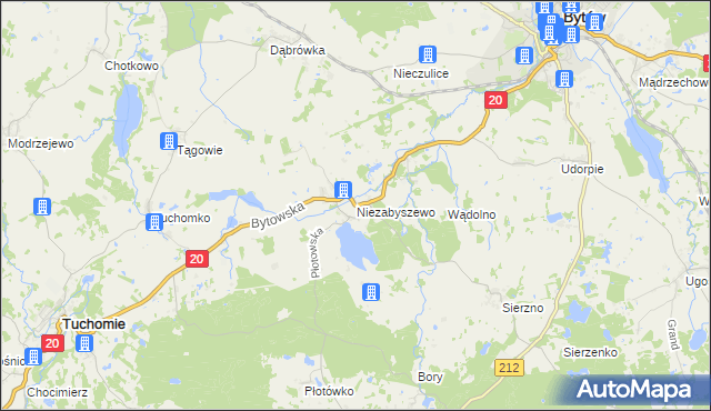 mapa Niezabyszewo, Niezabyszewo na mapie Targeo
