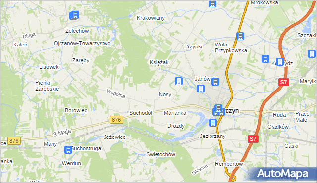 mapa Nosy, Nosy na mapie Targeo