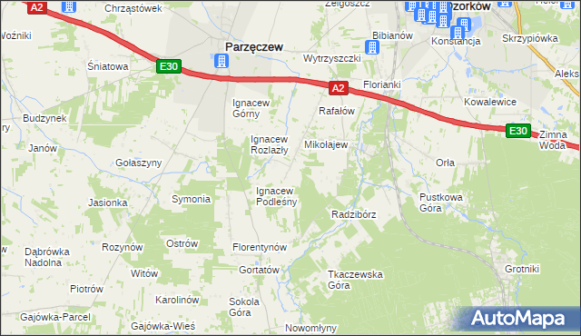mapa Nowa Jerozolima, Nowa Jerozolima na mapie Targeo