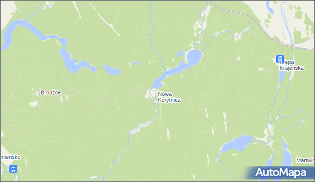 mapa Nowa Korytnica, Nowa Korytnica na mapie Targeo