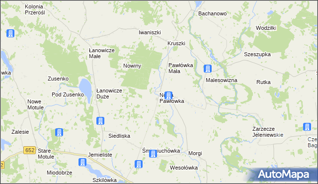 mapa Nowa Pawłówka, Nowa Pawłówka na mapie Targeo