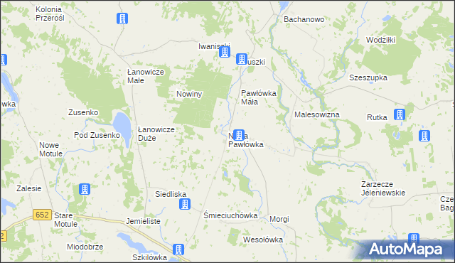 mapa Nowa Pawłówka, Nowa Pawłówka na mapie Targeo