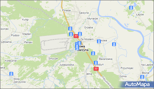 mapa Nowa Sarzyna, Nowa Sarzyna na mapie Targeo