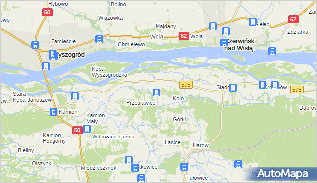 mapa Nowa Wieś-Śladów, Nowa Wieś-Śladów na mapie Targeo