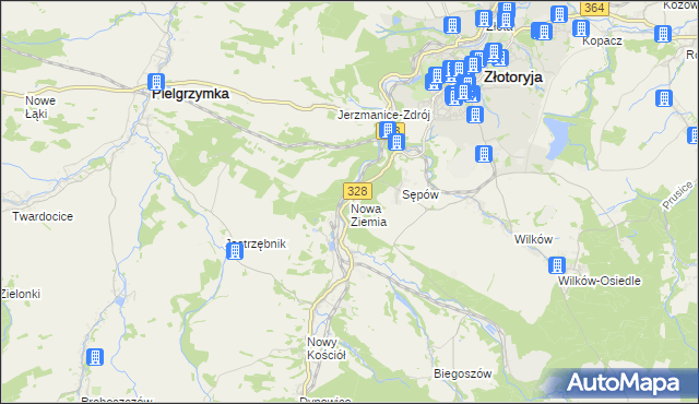 mapa Nowa Ziemia, Nowa Ziemia na mapie Targeo