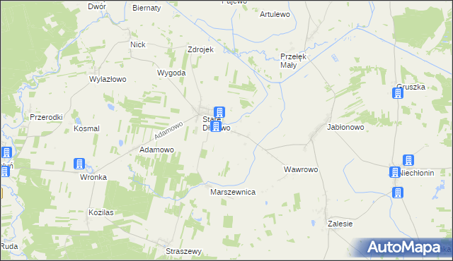 mapa Nowe Dłutowo, Nowe Dłutowo na mapie Targeo