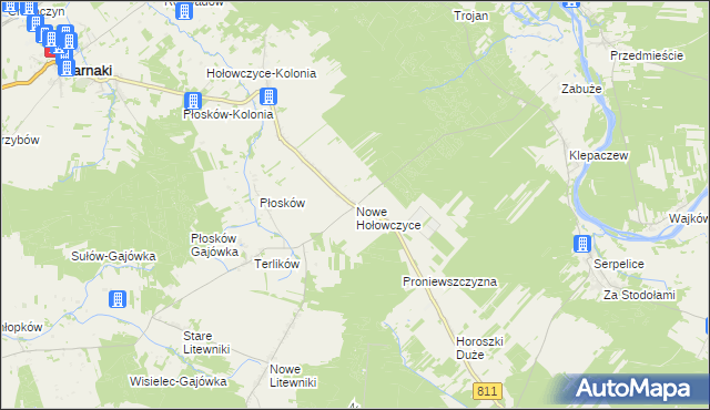 mapa Nowe Hołowczyce, Nowe Hołowczyce na mapie Targeo