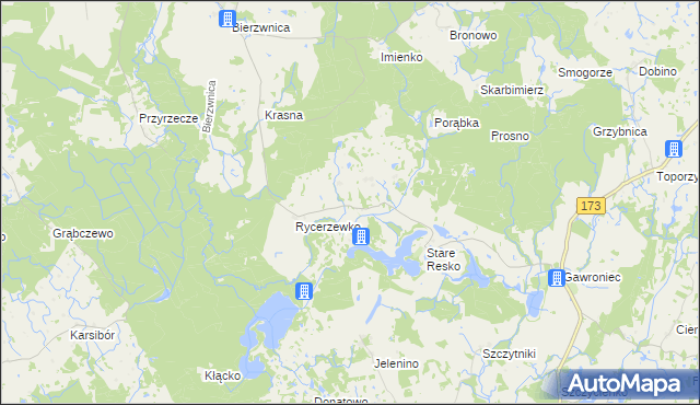 mapa Nowe Resko, Nowe Resko na mapie Targeo