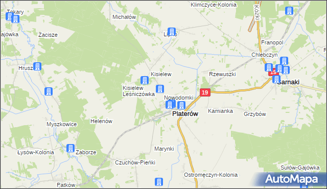 mapa Nowodomki, Nowodomki na mapie Targeo