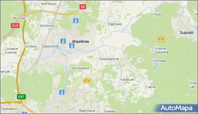 mapa Nowodworce, Nowodworce na mapie Targeo