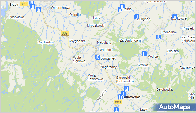 mapa Nowotaniec, Nowotaniec na mapie Targeo