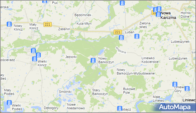 mapa Nowy Barkoczyn, Nowy Barkoczyn na mapie Targeo