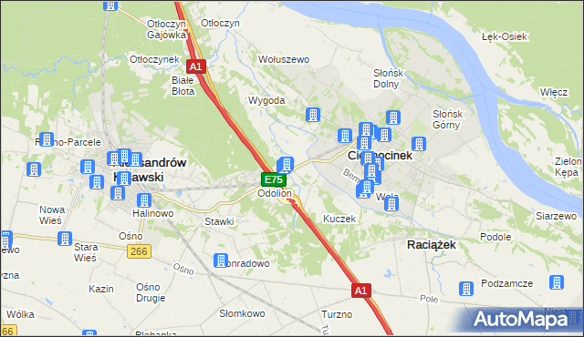 mapa Nowy Ciechocinek, Nowy Ciechocinek na mapie Targeo