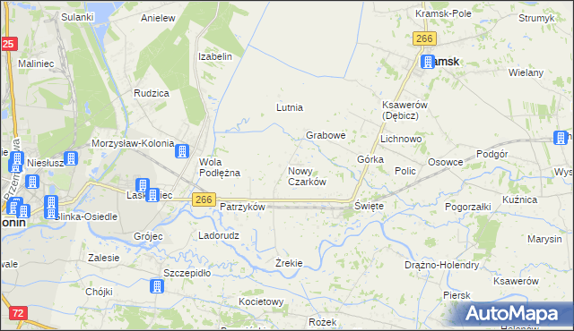 mapa Nowy Czarków, Nowy Czarków na mapie Targeo