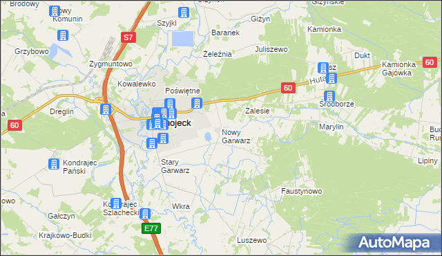 mapa Nowy Garwarz, Nowy Garwarz na mapie Targeo