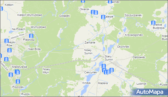 mapa Nowy Sumin, Nowy Sumin na mapie Targeo