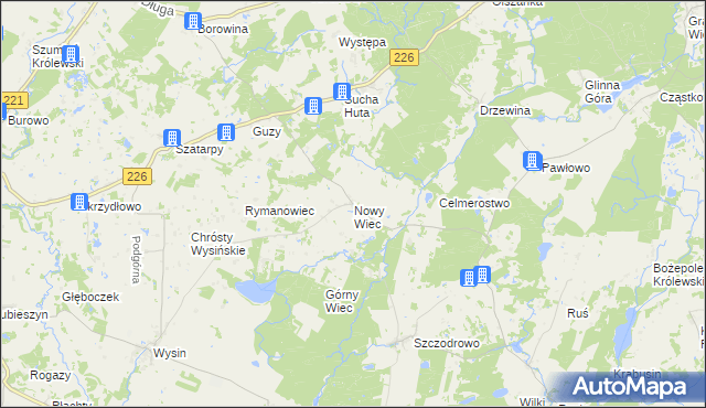 mapa Nowy Wiec, Nowy Wiec na mapie Targeo