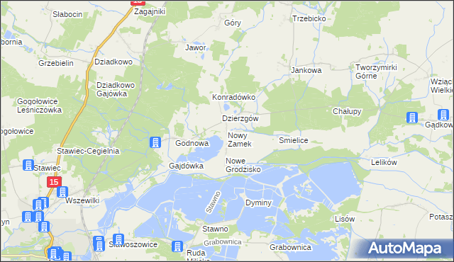 mapa Nowy Zamek, Nowy Zamek na mapie Targeo