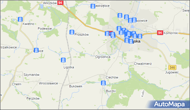 mapa Ogrodnica, Ogrodnica na mapie Targeo