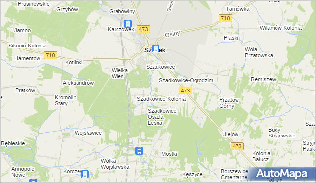 mapa Ogrodzim-Kolonia, Ogrodzim-Kolonia na mapie Targeo