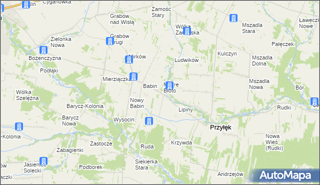 mapa Okrężnica, Okrężnica na mapie Targeo