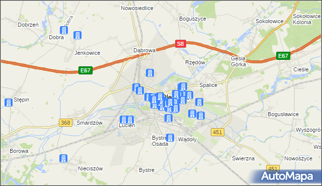 mapa Oleśnica, Oleśnica na mapie Targeo