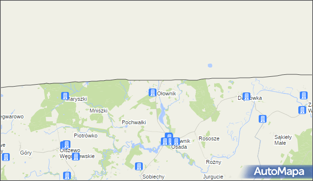 mapa Ołownik, Ołownik na mapie Targeo