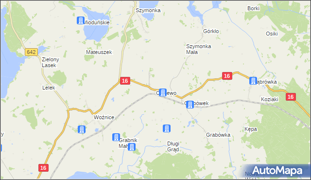 mapa Olszewo gmina Mikołajki, Olszewo gmina Mikołajki na mapie Targeo