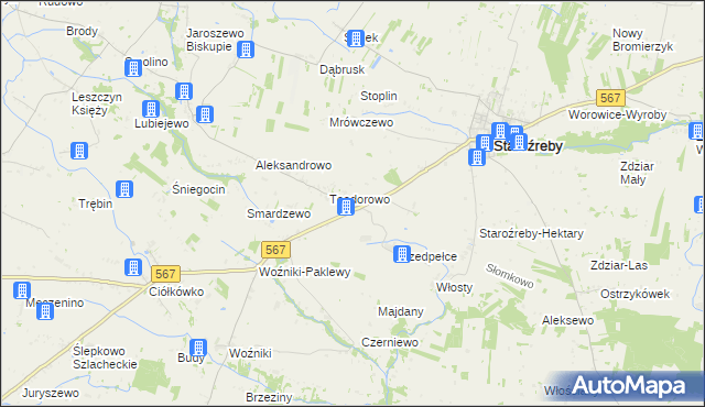 mapa Opatówiec, Opatówiec na mapie Targeo