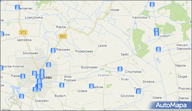 mapa Orątki Górne, Orątki Górne na mapie Targeo