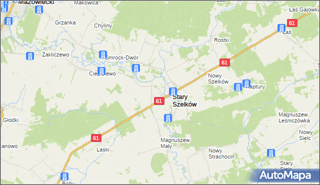 mapa Orzyc, Orzyc na mapie Targeo
