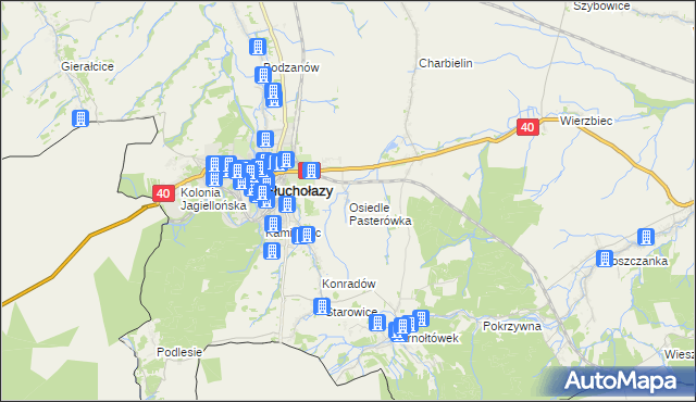 mapa Osiedle Pasterówka, Osiedle Pasterówka na mapie Targeo