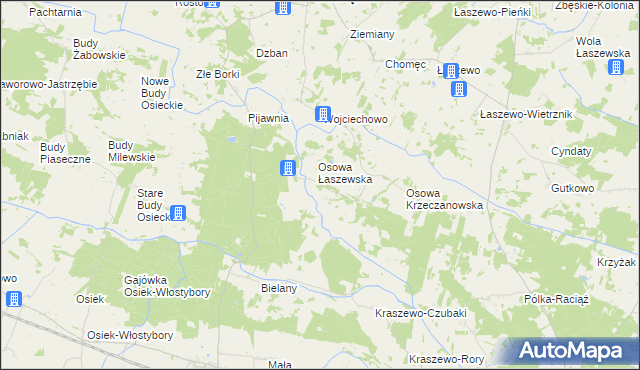 mapa Osowa Drobińska, Osowa Drobińska na mapie Targeo