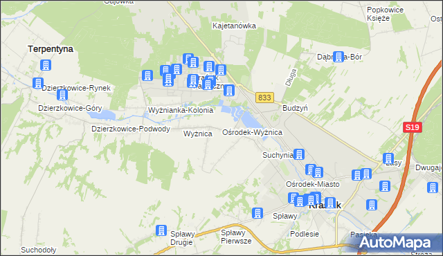 mapa Ośrodek-Wyżnica, Ośrodek-Wyżnica na mapie Targeo