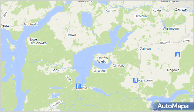 mapa Ostrów Wielki, Ostrów Wielki na mapie Targeo