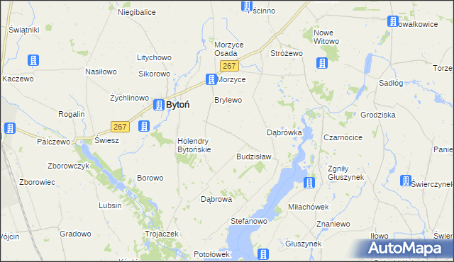 mapa Oszczywilk gmina Bytoń, Oszczywilk gmina Bytoń na mapie Targeo