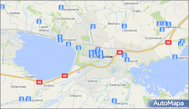 mapa Otmuchów, Otmuchów na mapie Targeo