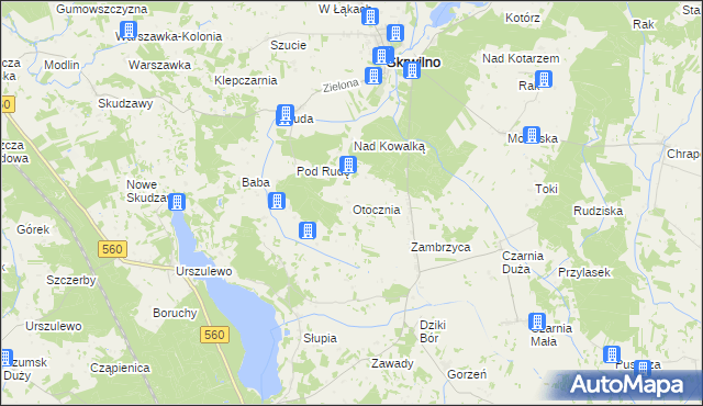 mapa Otocznia, Otocznia na mapie Targeo