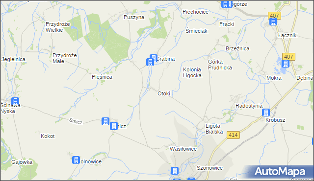 mapa Otoki, Otoki na mapie Targeo
