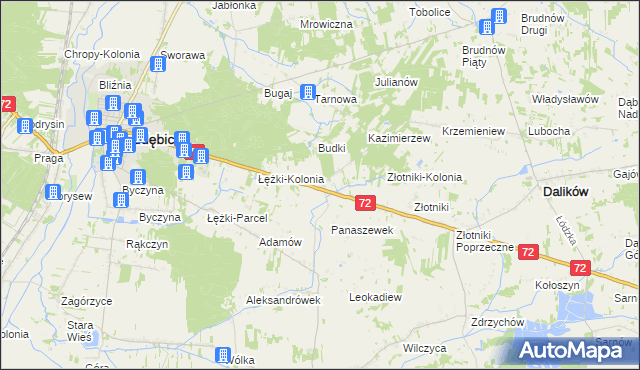 mapa Panaszew, Panaszew na mapie Targeo