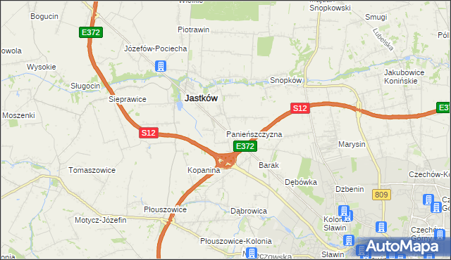 mapa Panieńszczyzna, Panieńszczyzna na mapie Targeo