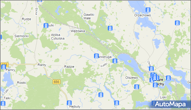 mapa Panistruga, Panistruga na mapie Targeo