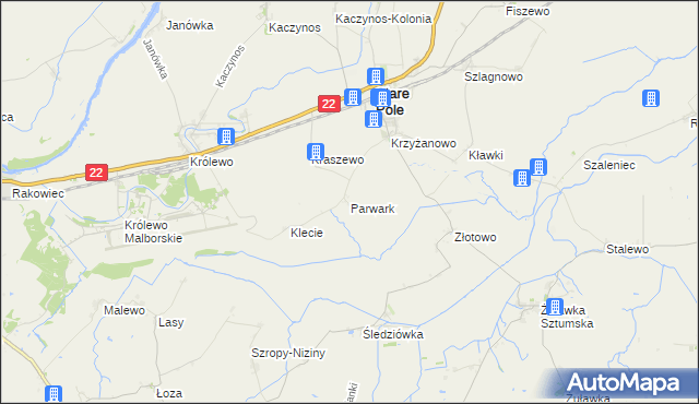 mapa Parwark, Parwark na mapie Targeo