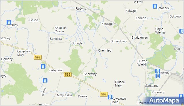 mapa Pasławki, Pasławki na mapie Targeo