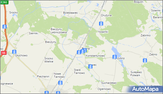 mapa Pecna, Pecna na mapie Targeo