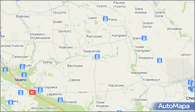 mapa Pepłowo gmina Bodzanów, Pepłowo gmina Bodzanów na mapie Targeo