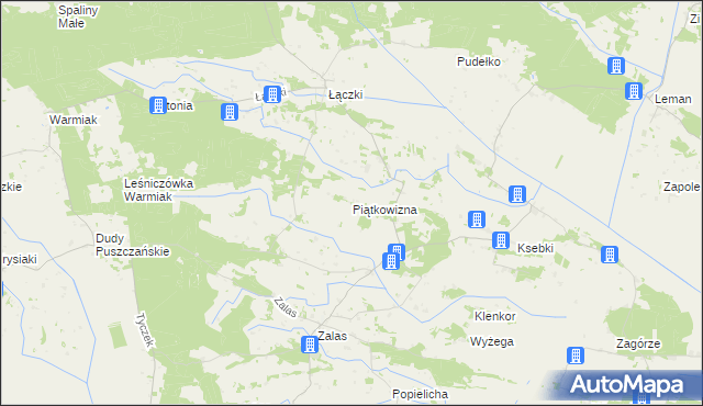 mapa Piątkowizna, Piątkowizna na mapie Targeo