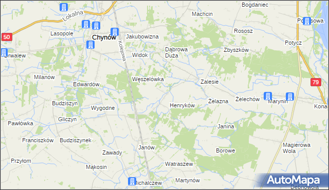 mapa Piekut, Piekut na mapie Targeo