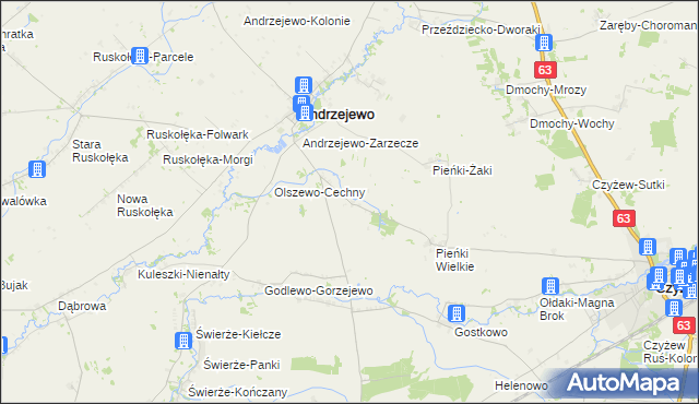 mapa Pieńki-Sobótki, Pieńki-Sobótki na mapie Targeo